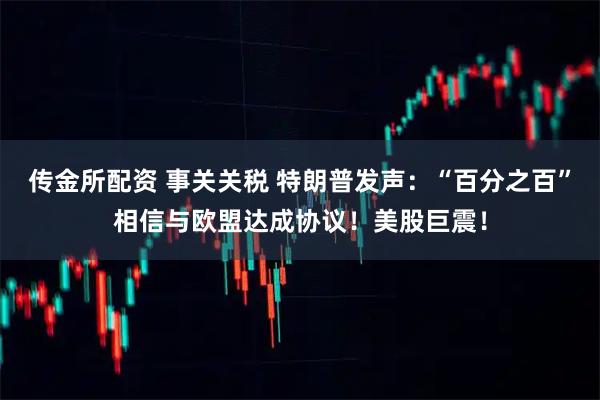 传金所配资 事关关税 特朗普发声：“百分之百”相信与欧盟达成协议！美股巨震！