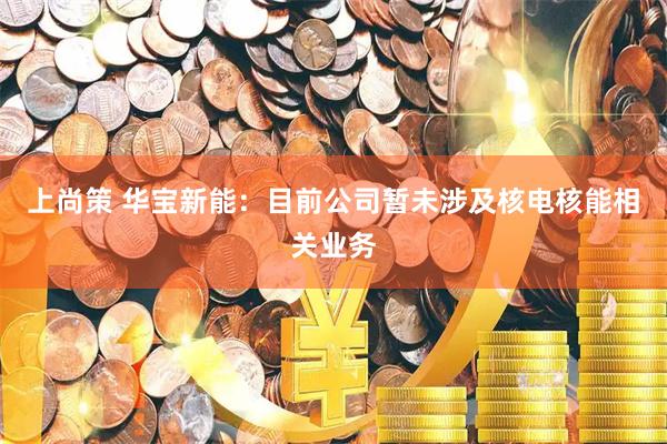 上尚策 华宝新能：目前公司暂未涉及核电核能相关业务