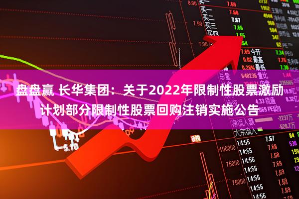 盘盘赢 长华集团：关于2022年限制性股票激励计划部分限制性股票回购注销实施公告