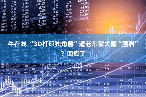 牛在线 “3D打印独角兽”遭老东家大疆“围剿”?回应了